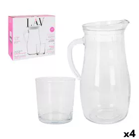 Jug and glasses set LAV Jug Glasses Crystal (7 Pieces) (4 Units) (7 pcs) by LAV, Drinkware Sets - Ref: S2227952, Price: 25,99...