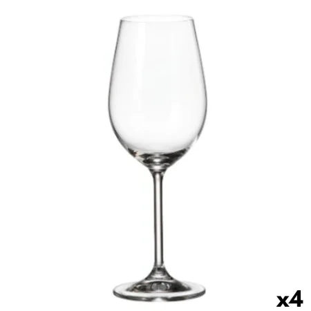 Set di Bicchieri Bohemia Crystal Clara 350 ml Bianco 6 Pezzi 6 x 8 x 22 cm (6 Unità) (4 Unità) di Bohemia Crystal, Calici per...