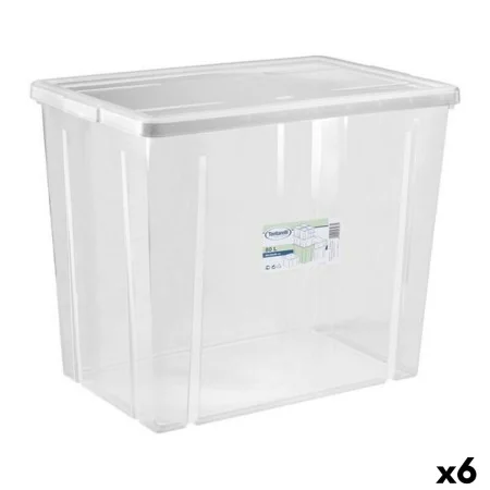 Aufbewahrungsbox mit Deckel Tontarelli Linea box 80 L 59 x 39 x 48 cm (6 Stück) von Tontarelli, Aufbewahrungsbehälter mit Dec...