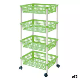 Vegetable trolley Tontarelli Mito 4 Plastic 40 x 29 x 18 cm (12 Units) by Tontarelli, Shelves and supports - Ref: S2228237, P...