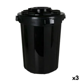 Rubbish Bin Dem Hop Black 70 L (3 Units) by Dem, Waste and recycling - Ref: S2228419, Price: 33,32 €, Discount: %