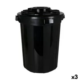 Rubbish Bin Dem Hop Black 70 L (3 Units) by Dem, Waste and recycling - Ref: S2228419, Price: 32,79 €, Discount: %