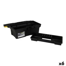 Toolbox Dem Brico Yellow Black 25 x 14 x 11,3 cm (6 Units) by Dem, Tool Boxes - Ref: S2228567, Price: 20,36 €, Discount: %