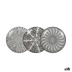 Serving Platter Alfares Nomi 20,3 x 2,5 cm Black (18 Units) by Alfares, Plates and dishes - Ref: S2228768, Price: 37,09 €, Di...