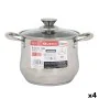 Casserole avec couvercle en verre Quttin New neron Acier 19,5 x 15,3 cm (4 Unités) de Quttin, Marmites - Réf : S2228830, Prix...