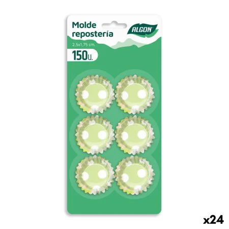 Teglia per Muffin Algon Verde Pois Monouso (150 Pezzi) (24 Unità) di Algon, Teglie per muffin e cupcake - Rif: S2229292, Prez...