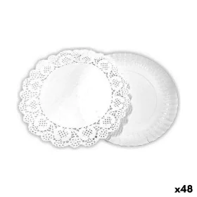 Vassoio per aperitivi Algon Rotonda Bianco 30 x 30 x 1,5 cm (48 Unità) di Algon, Piatti - Rif: S2229303, Prezzo: 22,13 €, Sco...