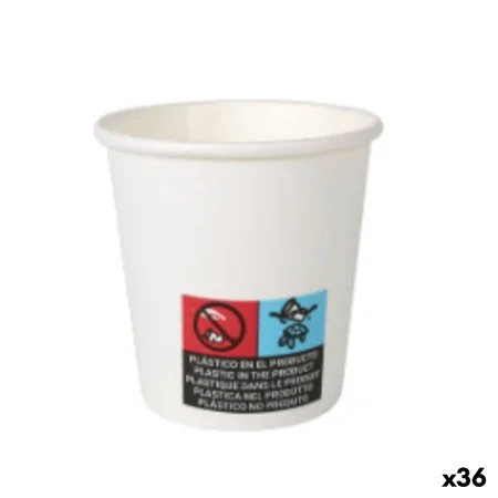 Set de Vasos Algon Cartón Desechables Blanco 36 Unidades 80 ml (30 piezas) de Algon, Vasos - Ref: S2229391, Precio: 26,14 €, ...