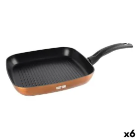 Grill pan Quttin Foodie Copper 28,5 x 48 cm (6 Units) by Quttin, Griddle Pans - Ref: S2230609, Price: 98,28 €, Discount: %