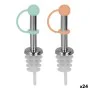 Pouring Stopper Wooow Stainless steel Set 2 Pieces (24 Units) by Wooow, Oil Stoppers, Pourers & Sprayers - Ref: S2230689, Pri...