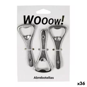 Apribottiglie Wooow Argentato Set 3 Pezzi (36 Unità) di Wooow, Apribottiglie - Rif: S2230701, Prezzo: 32,54 €, Sconto: %