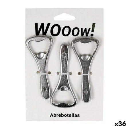 Bottle opener Wooow Silver Set 3 Pieces (36 Units) by Wooow, Bottle Openers - Ref: S2230701, Price: 32,54 €, Discount: %