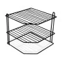 support pour assiettes Confortime Coin Noir 22 x 22 x 25 cm (8 Unités) de Confortime, Étagères et supports - Réf : S2230926, ...