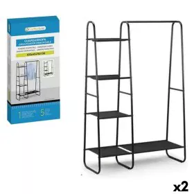 Coat rack with shelf Confortime 100 x 40 x 150 cm (2 Units) by Confortime, Coat Racks - Ref: S2231196, Price: 66,89 €, Discou...