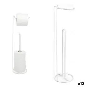 Porte-rouleaux pour Papier Toilette Confortime Blanc 15 x 15 x 54 cm (12 Unités) de Confortime, Accessoires pour wc - Réf : S...