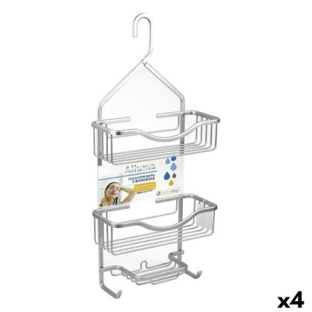 Duschaufhänger Confortime Aluminium 27,5 x 12 x 63,5 cm (4 Stück) von Confortime, Zubehör für die Dusche - Ref: S2231274, Pre...