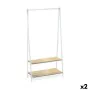 porte-manteaux Confortime Blanc Bois Métal 80 x 40 x 160 cm de Confortime, Portants - Réf : S2231296, Prix : 54,43 €, Remise : %