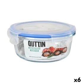 Hermetic Lunch Box Quttin Circular 650 ml ø 15,5 x 7,1 cm (6 Units) by Quttin, Food storage - Ref: S2232326, Price: 15,73 €, ...