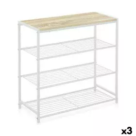 Estantes Confortime Branco Madeira Metal 60 x 30 x 63,5 cm (3 Unidades) de Confortime, Unidades de estantes - Ref: S2232438, ...