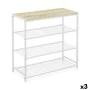 Estantes Confortime Branco Madeira Metal 60 x 30 x 63,5 cm (3 Unidades) de Confortime, Unidades de estantes - Ref: S2232438, ...