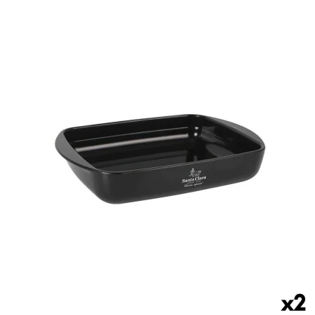 Travessa para o Forno Santa Clara Silicone Vidro de Borosilicato Retangular 28 x 19,5 x 5 cm (2 Unidades) de Santa Clara, Tab...