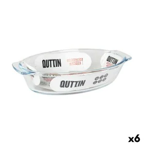 Serving Platter Quttin 725 ml Glass Oval (6 Units) by Quttin, Plates and dishes - Ref: S2233183, Price: 12,34 €, Discount: %