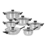 Batería de Cocina Quttin Genova 12 Piezas (2 Unidades) de Quttin, Juegos de sartenes y ollas - Ref: S2233572, Precio: 56,43 €...