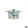 Pot with Glass Lid Quttin Hermes Steel 3 L (4 Units) by Quttin, Stockpots - Ref: S2233578, Price: 52,85 €, Discount: %