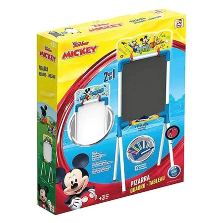 Pizarra 2 en 1 Mickey Mickey Mouse 37 x 32 x 98 cm (12 pcs) (37 x 32 x 98 cm) de Mickey Mouse, Pizarras de tiza y rotulador -...