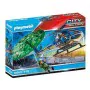 Playset City Action Police helicopter: Parachute Chase Playmobil 70569 (19 pcs) di Playmobil, Playset con figure di giocattol...