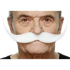 Moustache My Other Me Blanc de My Other Me, Parties corporelles fausses - Réf : S2418864, Prix : 7,76 €, Remise : %