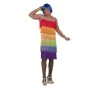 Costume for Adults My Other Me Rainbow Multicolour Dress With tassles Size 54 by My Other Me, Adults - Ref: S2420151, Price: ...