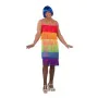 Costume for Adults My Other Me Rainbow Multicolour Dress With tassles Size 54 by My Other Me, Adults - Ref: S2420151, Price: ...