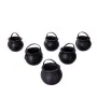 Decoración para Halloween My Other Me Mini Cauldrons Negros Con asas (6 uds) (5 x 7 x 7 cm) de My Other Me, Halloween - Ref: ...