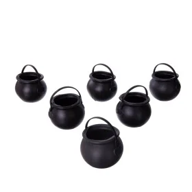 Decorazione per Halloween My Other Me Mini Cauldrons Neri Con manici (6 uds) (5 x 7 x 7 cm) di My Other Me, Decorazioni per H...