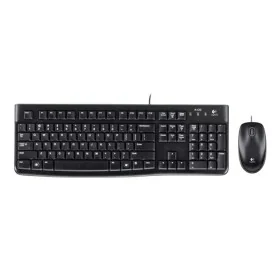 Tastatur mit Maus Logitech MK120 Schwarz Deutsch QWERTZ von Logitech, Tastatur-Maus-Sets - Ref: M0200192, Preis: 21,99 €, Rab...