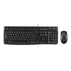 Tastiera e Mouse Logitech MK120 Nero Tedesco QWERTZ di Logitech, Set tastiera e Mouse - Rif: M0200192, Prezzo: 22,45 €, Scont...