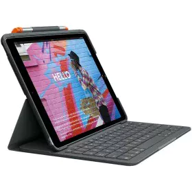 Teclado Bluetooth Logitech Slim Folio Negro Gris Grafito Alemán QWERTZ de Logitech, Teclados - Ref: M0200200, Precio: 90,08 €...