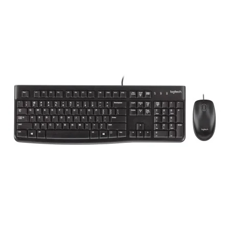 Keyboard and Mouse Logitech MK120 QWERTZ Black German by Logitech, Keyboard & Mouse Sets - Ref: M0200202, Price: 24,26 €, Dis...