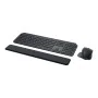 Tastiera e Mouse Logitech MX Keys Combo for Business Grigio Acciaio Tedesco QWERTY di Logitech, Set tastiera e Mouse - Rif: M...