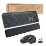 Tastiera e Mouse Logitech MX Keys Combo for Business Grigio Acciaio Tedesco QWERTY di Logitech, Set tastiera e Mouse - Rif: M...