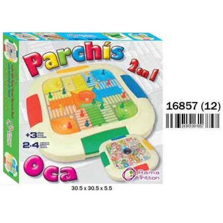 Parchís and Oca Board 30,5 x 30,5 x 5,5 cm by BigBuy Fun, Dice games - Ref: S2429566, Price: 8,12 €, Discount: %