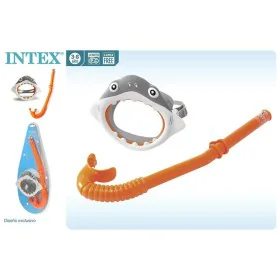 Óculos de Mergulho com Tubo Infantis Intex Tubarão de Intex, Snorkels - Ref: S2434146, Preço: 9,63 €, Desconto: %