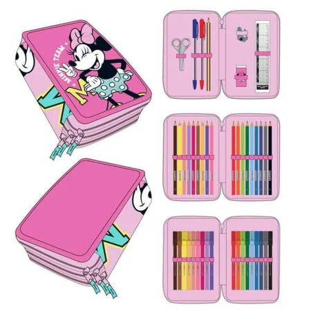 Trousse d'écolier Fuchsia 12,5 x 6,5 x 19,5 cm de N/A, Trousses - Réf : S2434314, Prix : 18,14 €, Remise : %