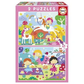 Set de 2 Puzzles Educa Fantasy world 48 Peças de Educa, Puzzles - Ref: S2436219, Preço: 8,08 €, Desconto: %