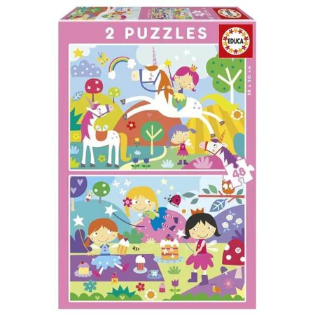 Set di 2 Puzzle Educa Fantasy world 48 Pezzi di Educa, Puzzle classici - Rif: S2436219, Prezzo: 8,08 €, Sconto: %