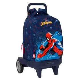 Cartable à roulettes Spider-Man Neon Blue marine 33 x 45 x 22 cm de Spider-Man, Sacs à dos enfant - Réf : S2438106, Prix : 58...