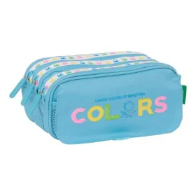 Triple Carry-all Benetton Spring Sky blue 21,5 x 10 x 8 cm by Benetton, Pencil cases - Ref: S2441177, Price: 16,89 €, Discoun...