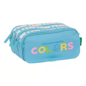 Trousse Fourre-Tout Triple Benetton Spring Bleu ciel 21,5 x 10 x 8 cm de Benetton, Trousses - Réf : S2441177, Prix : 16,89 €,...