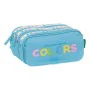 Triple Carry-all Benetton Spring Sky blue 21,5 x 10 x 8 cm by Benetton, Pencil cases - Ref: S2441177, Price: 16,89 €, Discoun...